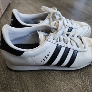 Adidas Samoa White and Black Sneakers